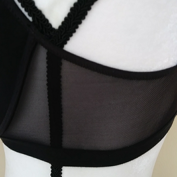 Maidenform Sweet Nothings Lightly Lined Mesh Underwire Bra 38D Black - Picture 8 of 14
